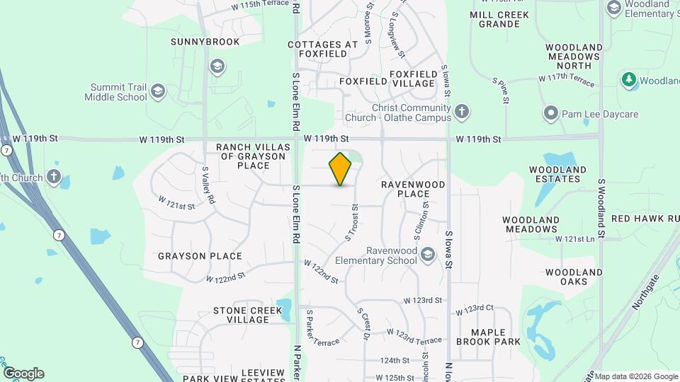 21247 W 120th St Map and Location Details