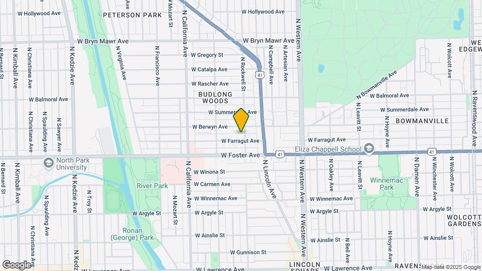 5230 N Rockwell St Map and Location Details