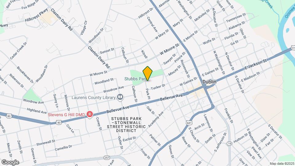 129 Park Pl Map and Location Details