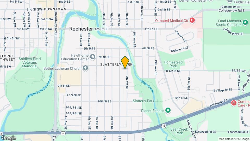 Affordable Six-Plex in SE Rochester Map and Location Details