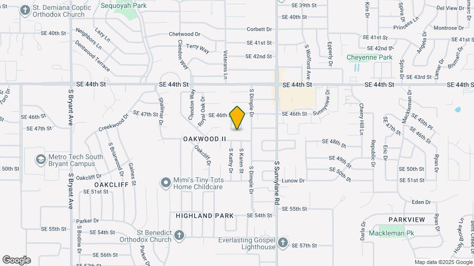 4008 SE 47th St Map and Location Details