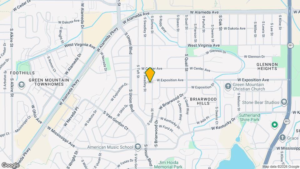 691 S Simms St Map and Location Details