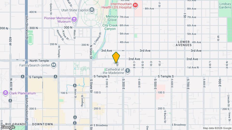 Hillcrest Map and Location Details