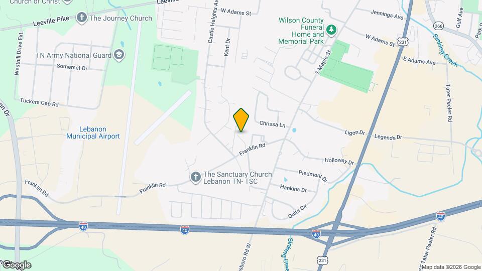 325 Franklin Terrace Map and Location Details