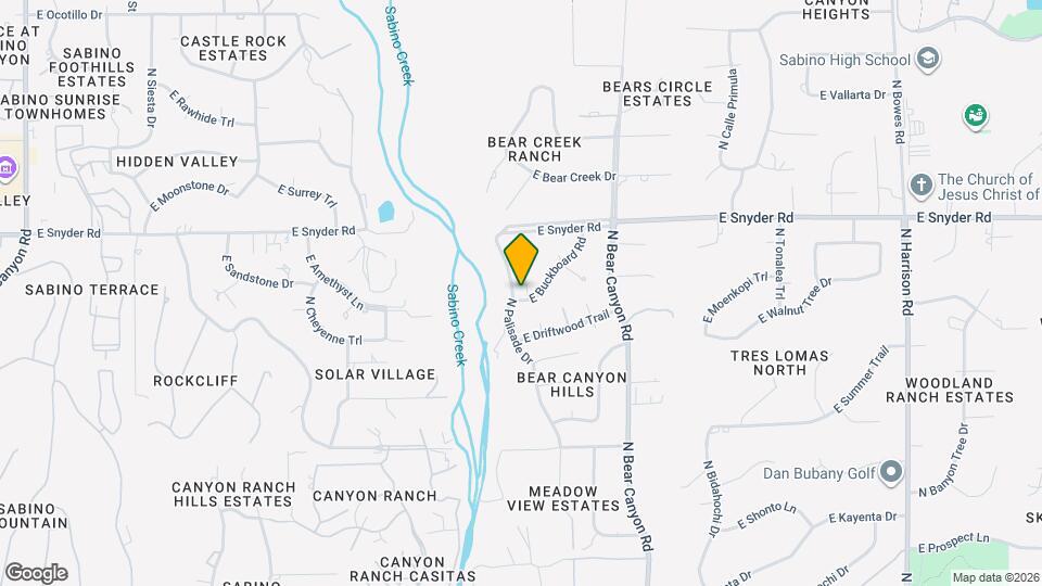8801 E Buckboard Rd Map and Location Details