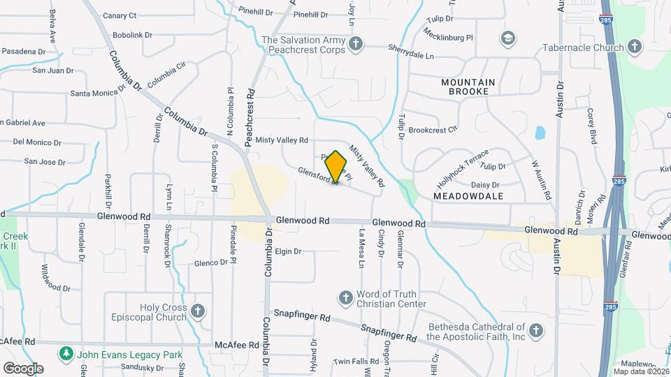 3483 Glensford Dr Map and Location Details