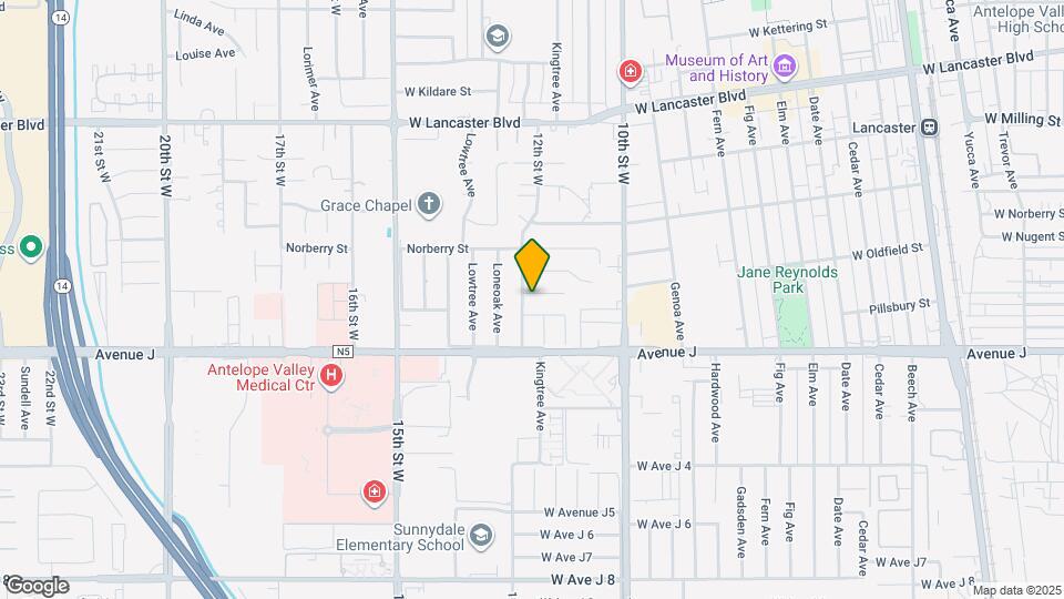 1140 W Ovington St Map and Location Details