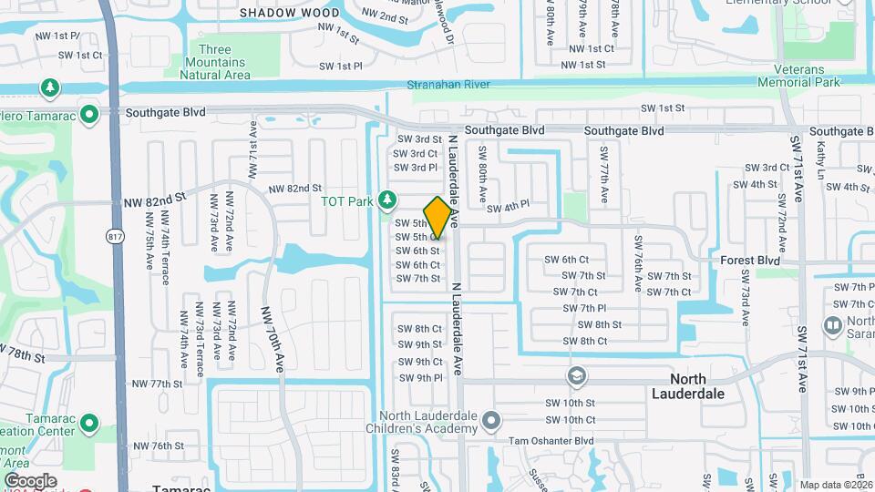 8131 SW 6th St Map and Location Details