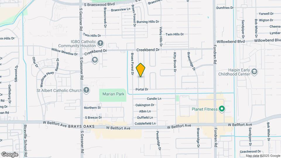 10815 Shawnbrook Dr Map and Location Details