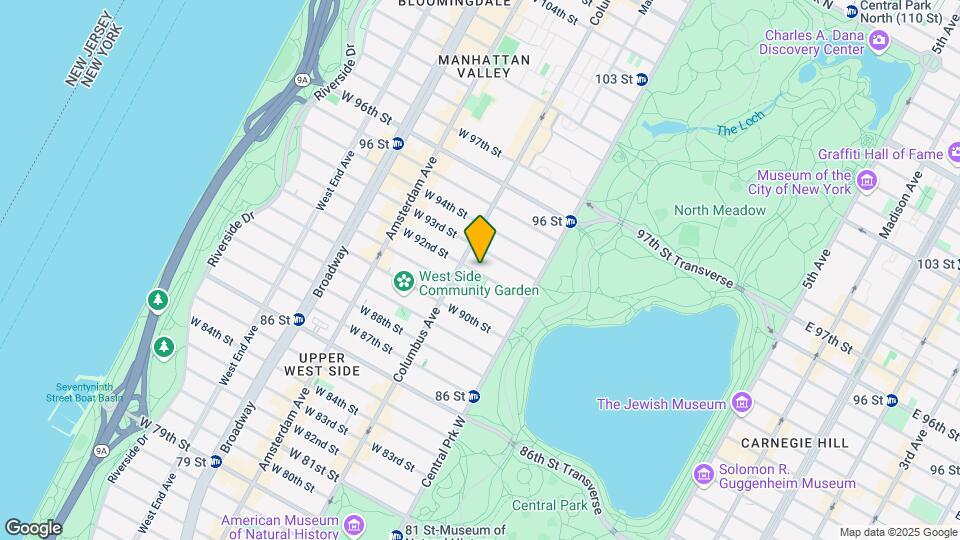 67 W 92nd St Map and Location Details