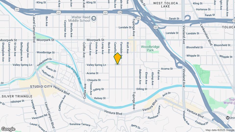4256 Camellia Ave Map and Location Details