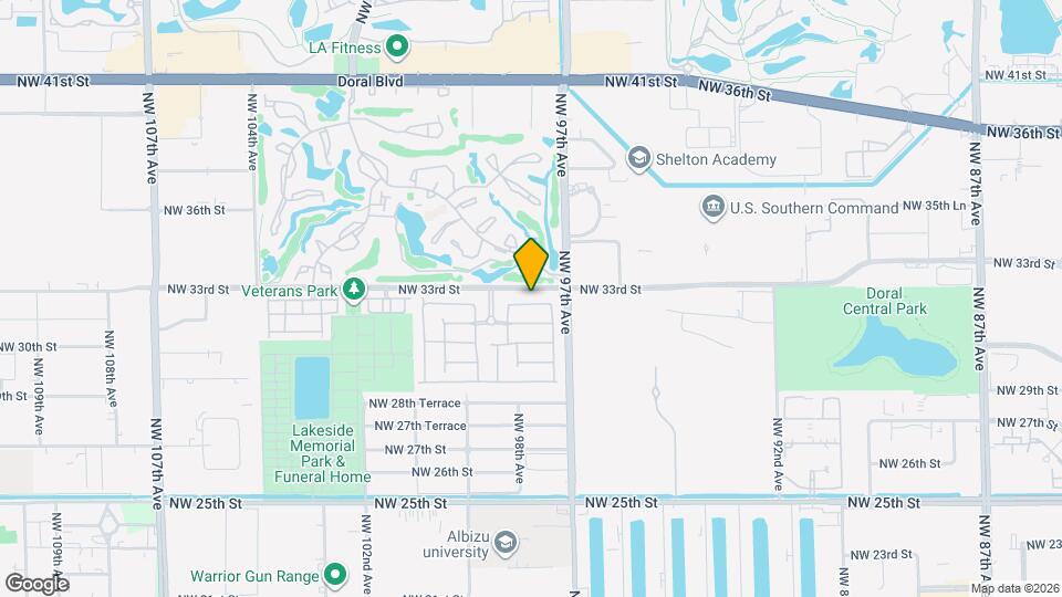 9771 NW 32nd St Map and Location Details
