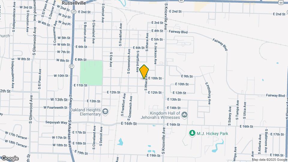 1026 S Ithaca Ave Map and Location Details