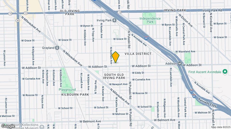 4116 W Addison St, Unit 3 Map and Location Details