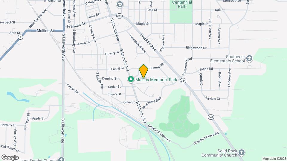 1174 S Lincoln Ave Map and Location Details