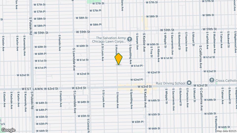 3357 W 61st Pl Map and Location Details