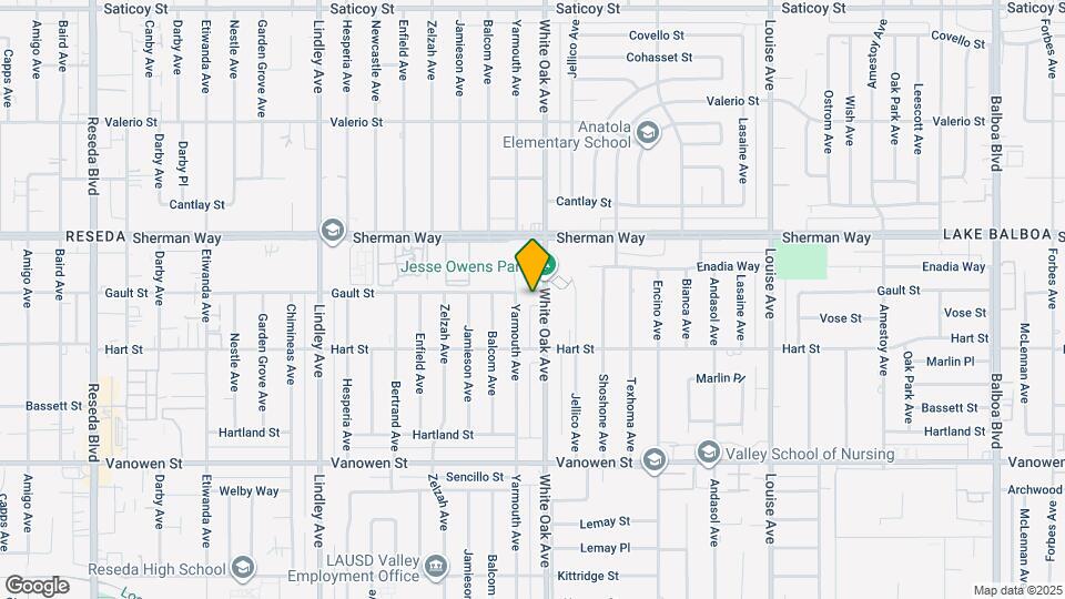 7051 1/2 White Oak Ave Map and Location Details