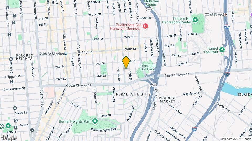 2767 Bryant St Map and Location Details