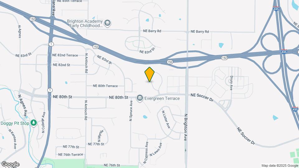 8042 N Elmwood Ave Map and Location Details