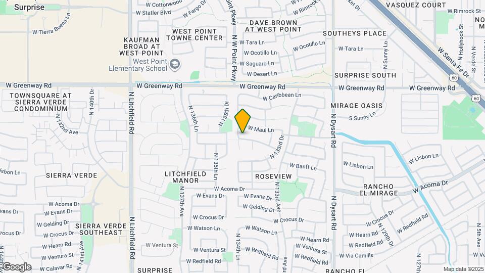 13446 W Port Royale Ln Map and Location Details