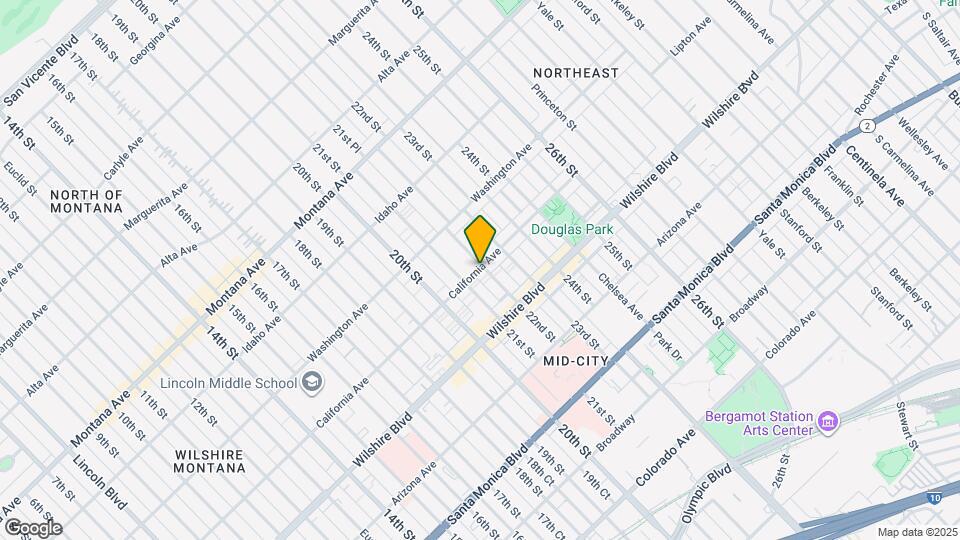 2124 California Ave Map and Location Details