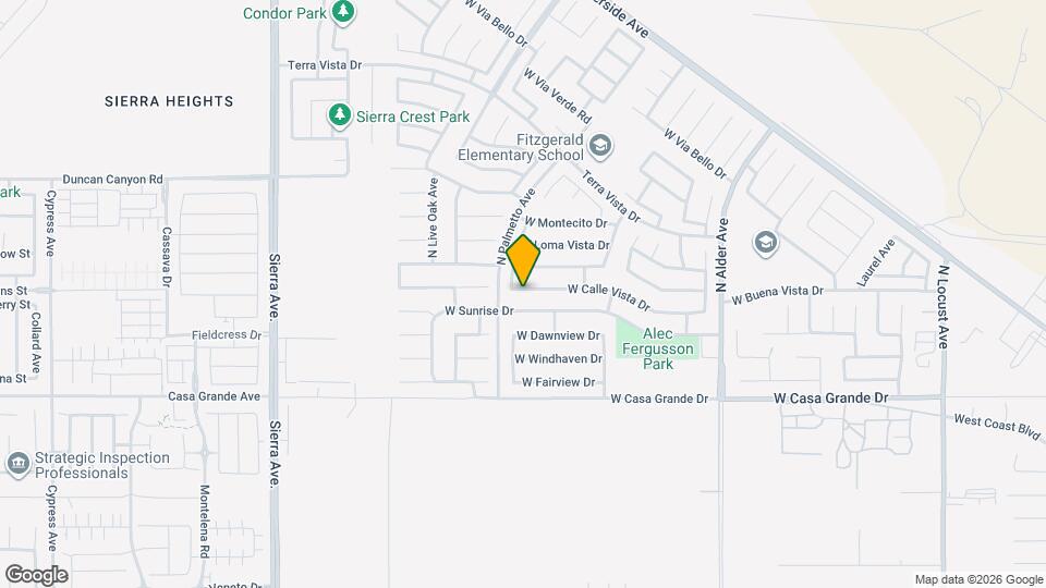 2699 W Calle Vista Dr, Unit 102 Map and Location Details