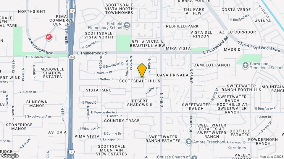 13430 N 92nd Way Map and Location Details