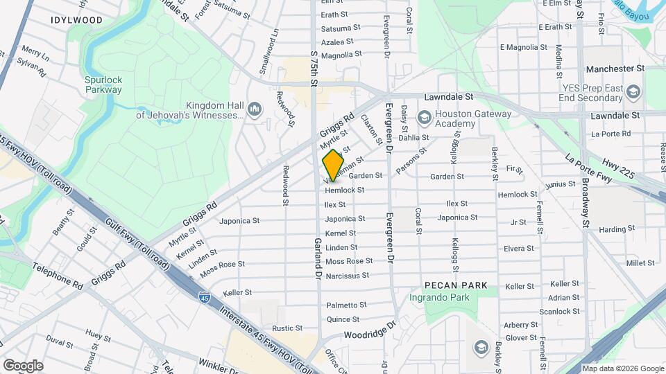 7021 Hemlock St Map and Location Details