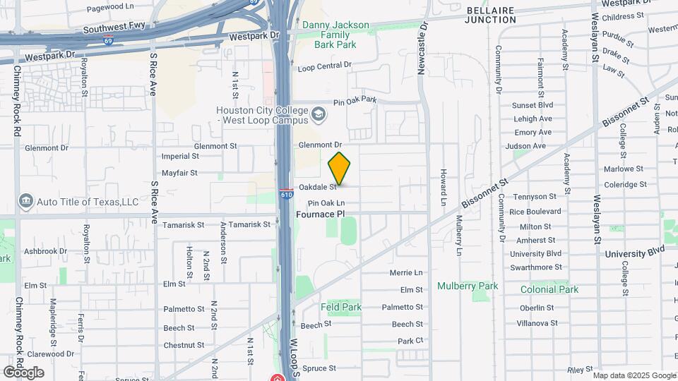 4611 Oakdale St Map and Location Details