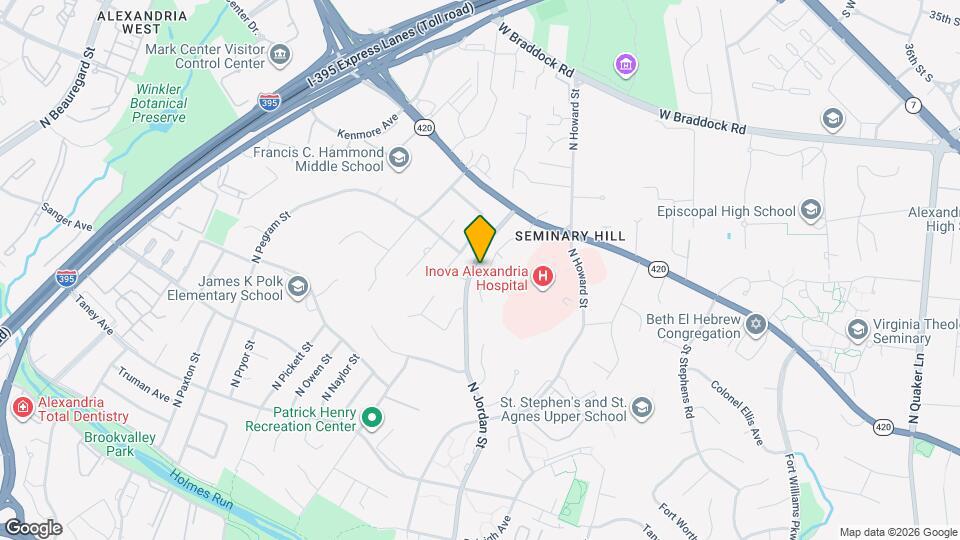 1328 N Ivanhoe St Map and Location Details