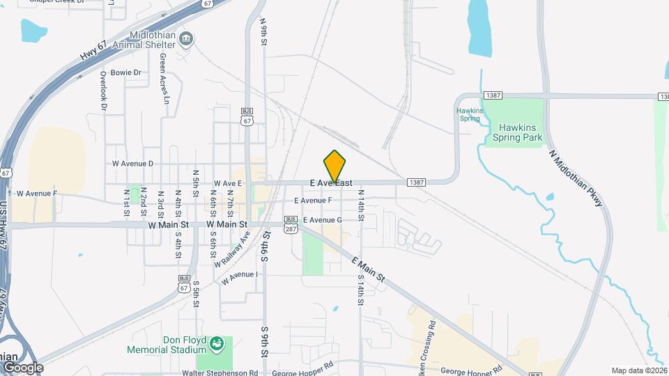 418 E Avenue F Map and Location Details