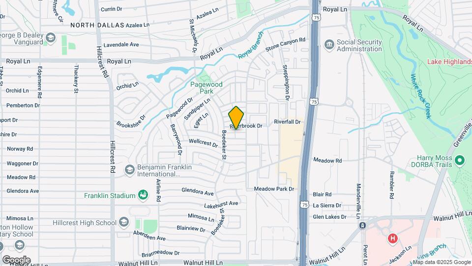 7611 Woodthrush Dr Map and Location Details