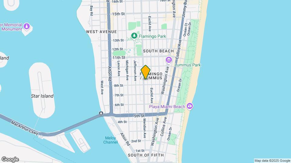 821 Euclid Ave Mapa y Detalles de la Ubicación