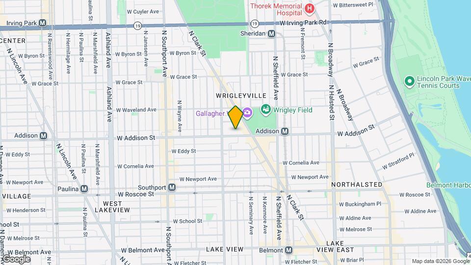 1124 W Addison St Mapa y Detalles de la Ubicación