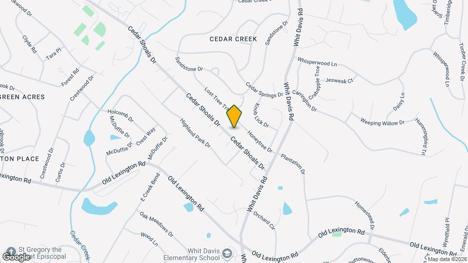 1755-1757 Cedar Shoals Dr Map and Location Details