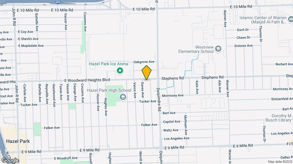 1770 E Woodward Heights Blvd Map and Location Details