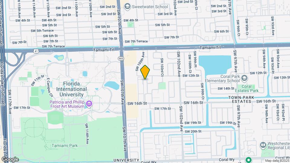 1236 SW 104th Ct Map and Location Details