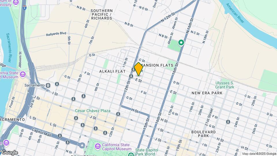 1229 E St Mapa y Detalles de la Ubicación