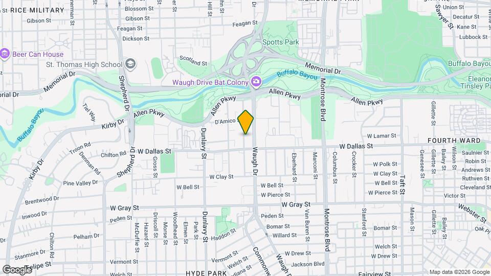 827 Rosine St Map and Location Details