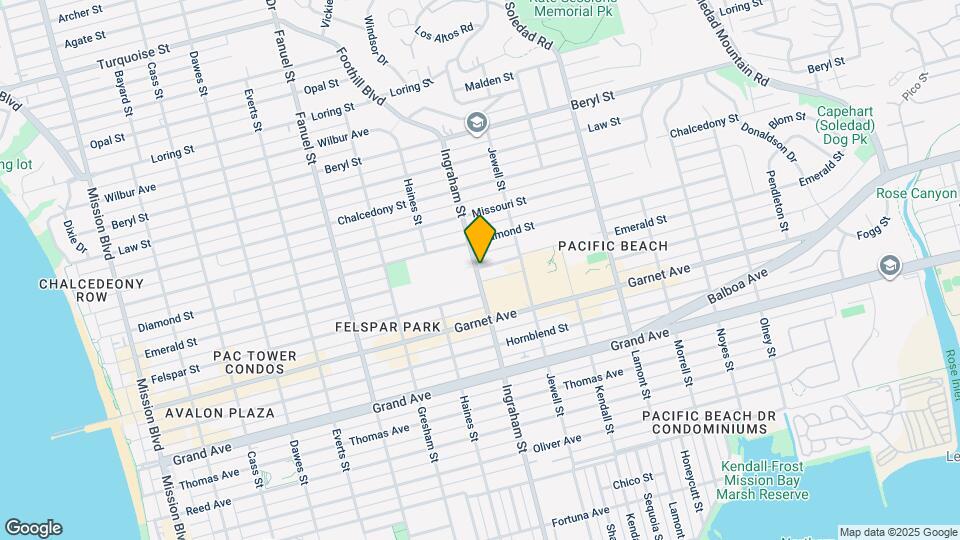 1607 Emerald St Mapa y Detalles de la Ubicación