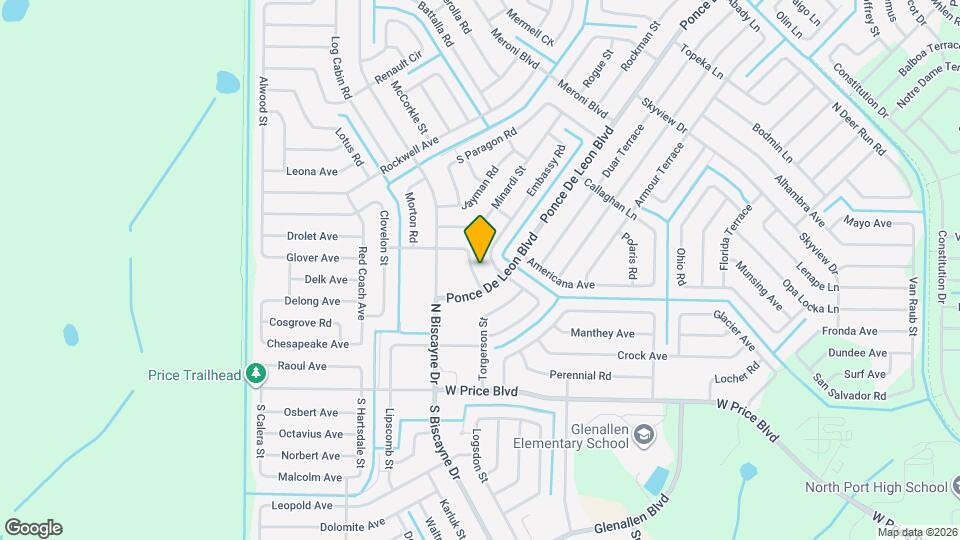 7836 Evinrude Ave Map and Location Details