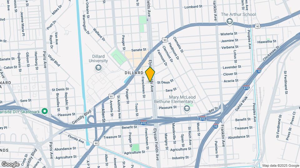3638 Elysian Fields Ave Map and Location Details