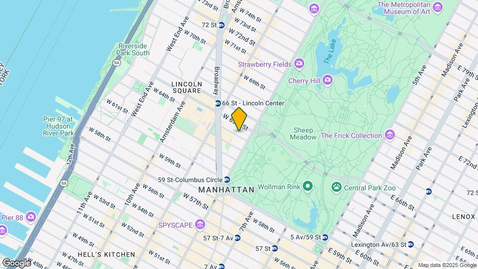15 w 64th St Mapa y Detalles de la Ubicación