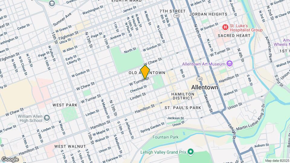 1020 W Turner St Map and Location Details