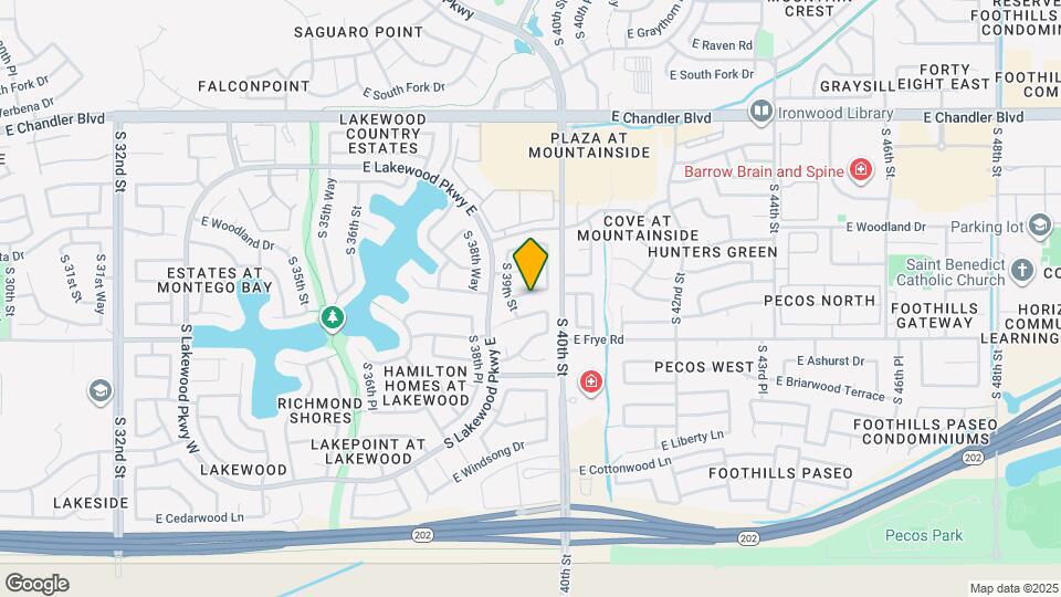 3913 E Amberwood Dr Map and Location Details