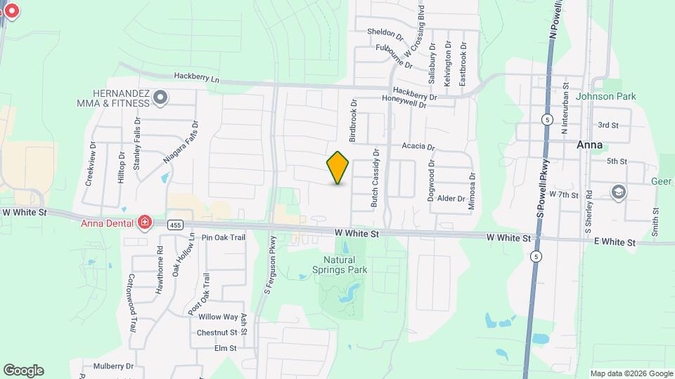 1203 Timberfalls Dr Map and Location Details