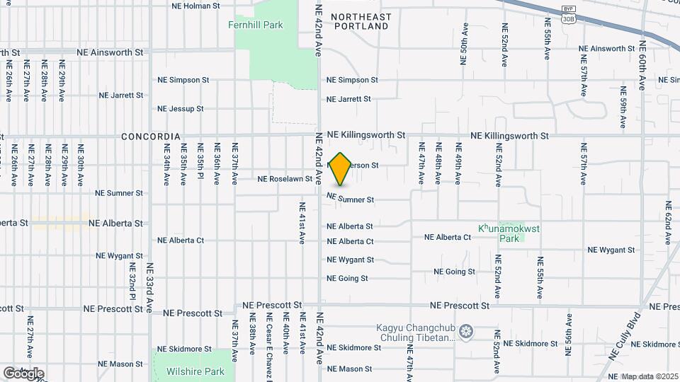 4257 NE Sumner St Map and Location Details