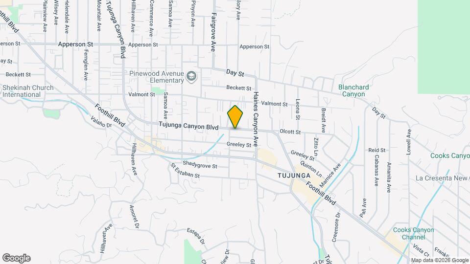 10019 Tujunga Canyon Blvd Map and Location Details