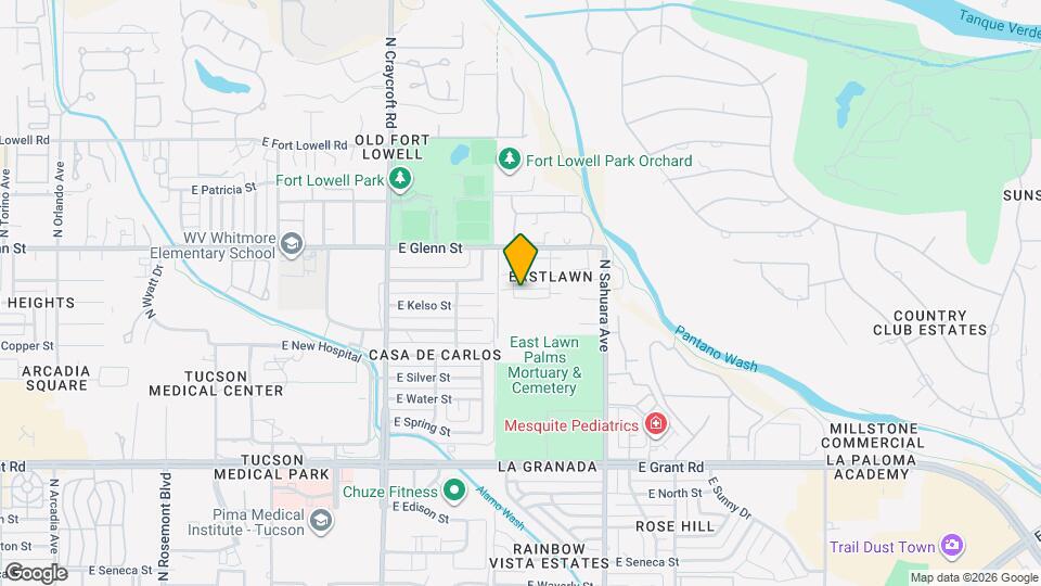 5733 E Bellow Ln Mapa y Detalles de la Ubicación