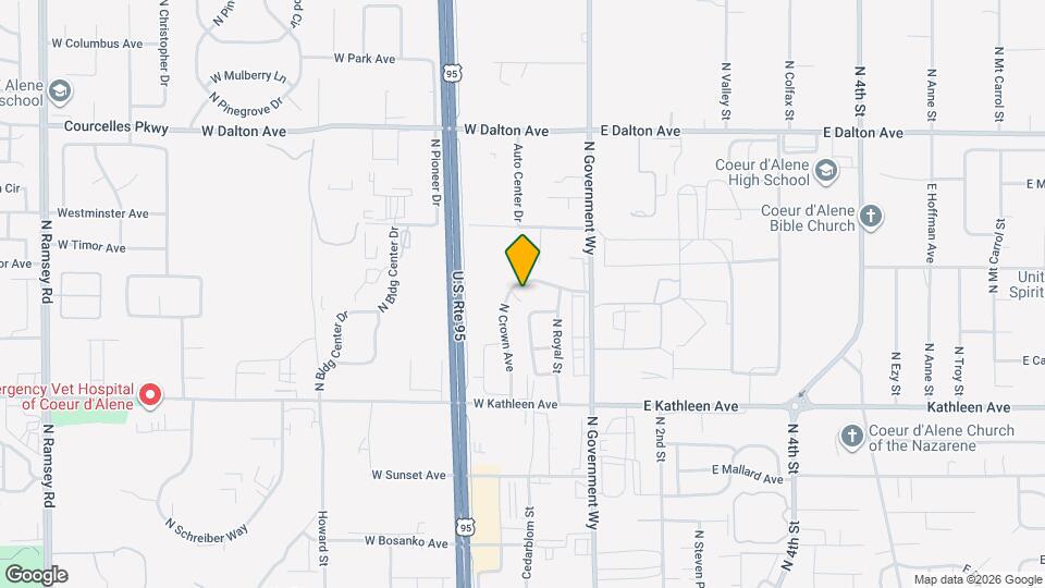 4418 N Crown Ave Map and Location Details